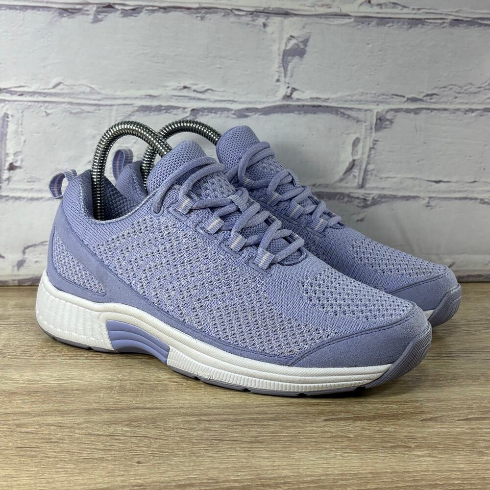 Orthofeet Coral 983 Purple Comfort Sneakers Women's 6 D Wide Walking Knit Shoes